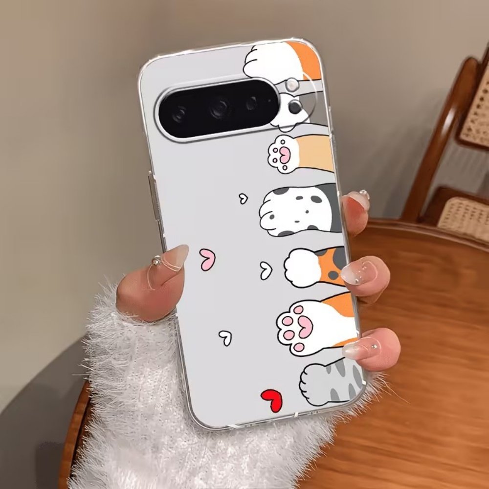Cat Claw Bark - غطاء هاتف سيليكون شفاف بتصميم مخلب